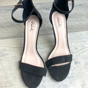 Qupid Ankle Strap Heel